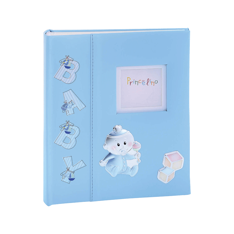 CHILDREN'S ALBUM 20X25 WITH SILVER LEATHER LEATHER
